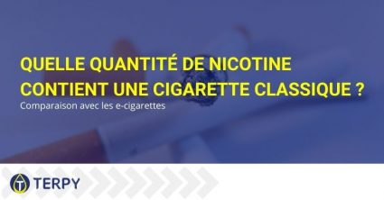 La quantité de nicotine contenue dans la cigarette classique