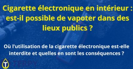 Cigarette électronique en intérieur